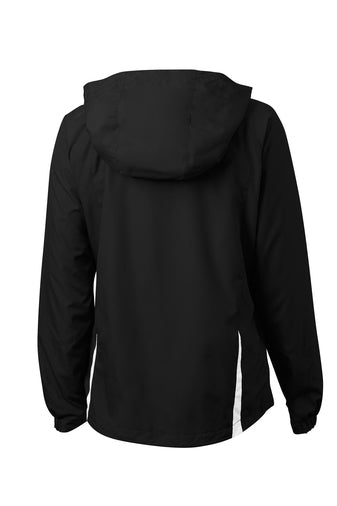 Sport-Tek Ladies Colorblock Hooded Raglan Jacket