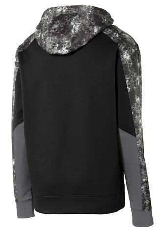 Sport-Tek Youth Sport-Wick Mineral Freeze Fleece Colorblock Hooded Pullover