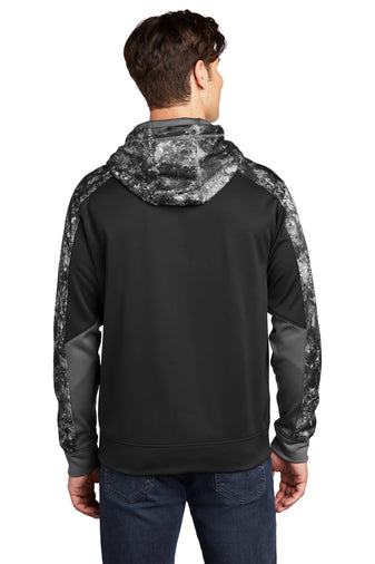 Sport-Tek Sport-Wick Mineral Freeze Fleece Colorblock Hooded Pullover