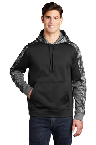 Sport-Tek Sport-Wick Mineral Freeze Fleece Colorblock Hooded Pullover