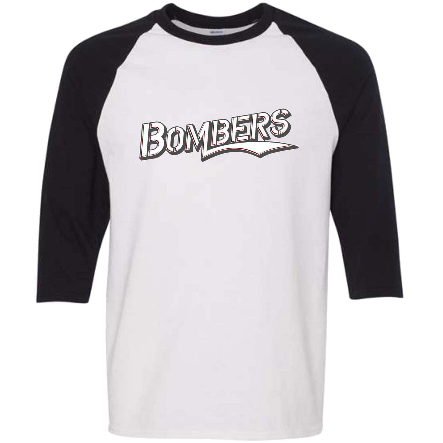 Gildan Unisex- Heavy Cotton Raglan Three-Quarter Sleeve T-Shirt