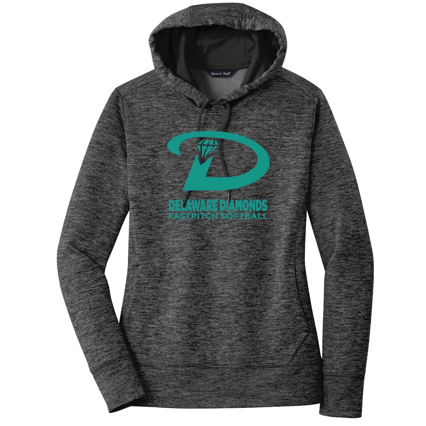 Sport-Tek Ladies PosiCharge Electric Heather Fleece Hooded Pullover