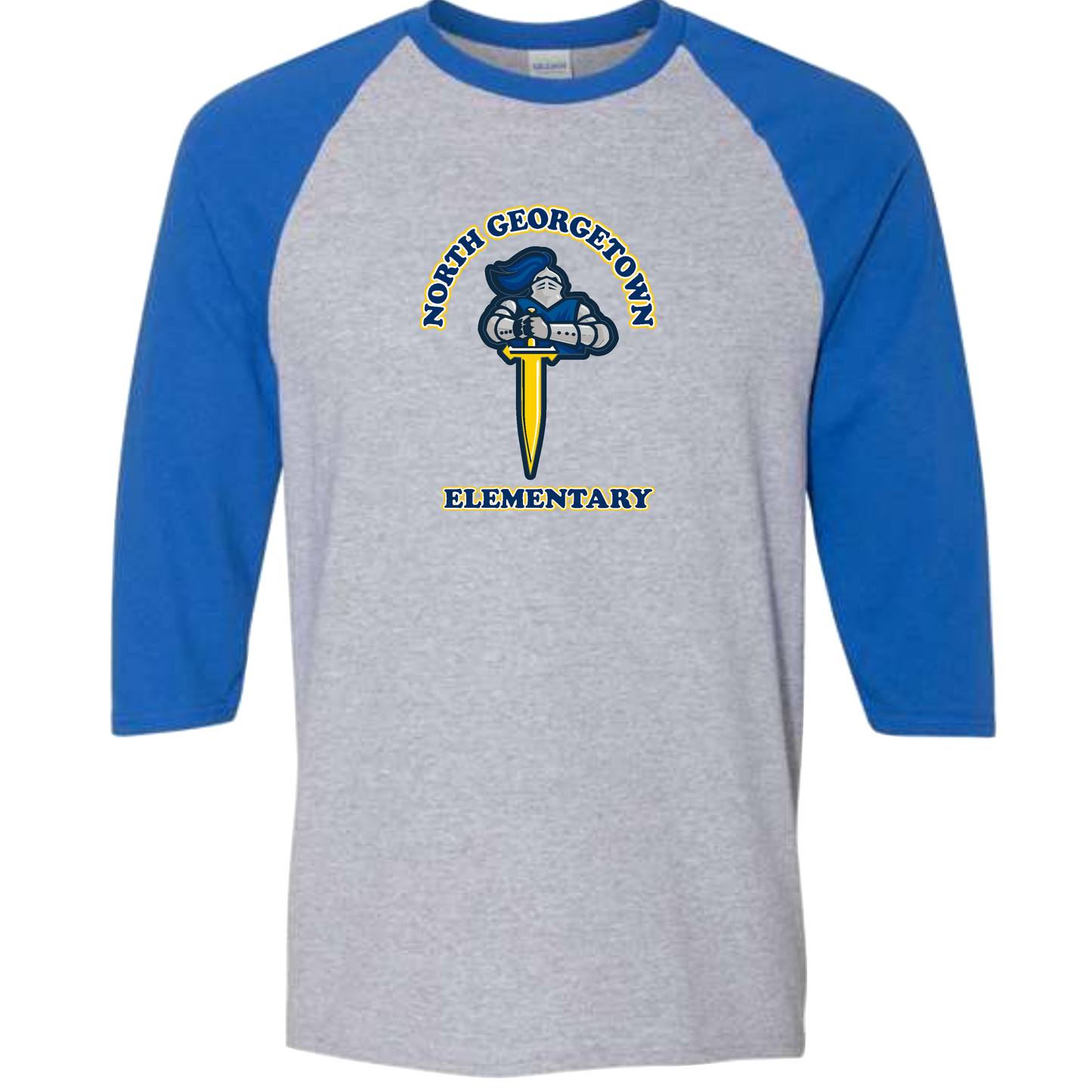 Gildan - Heavy Cotton Raglan Three-Quarter Sleeve T-Shirt