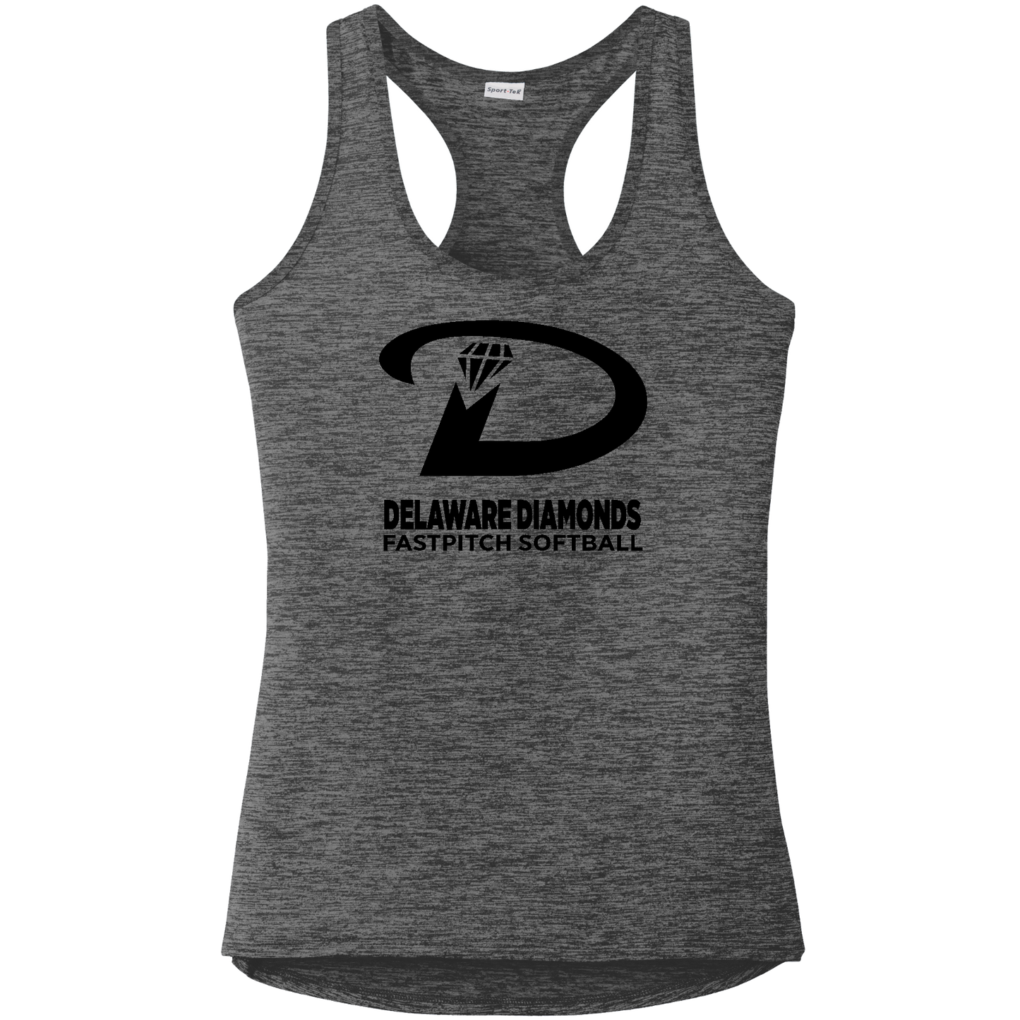 Sport-Tek Ladies PosiCharge Electric Heather Racerback Tank