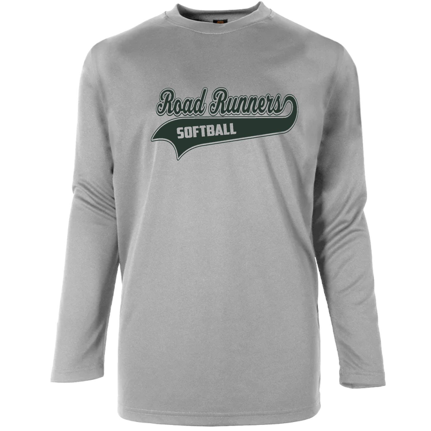 Basic Training Men's Polyester L/S Crew Neck Tee (Set-In Sleeves)