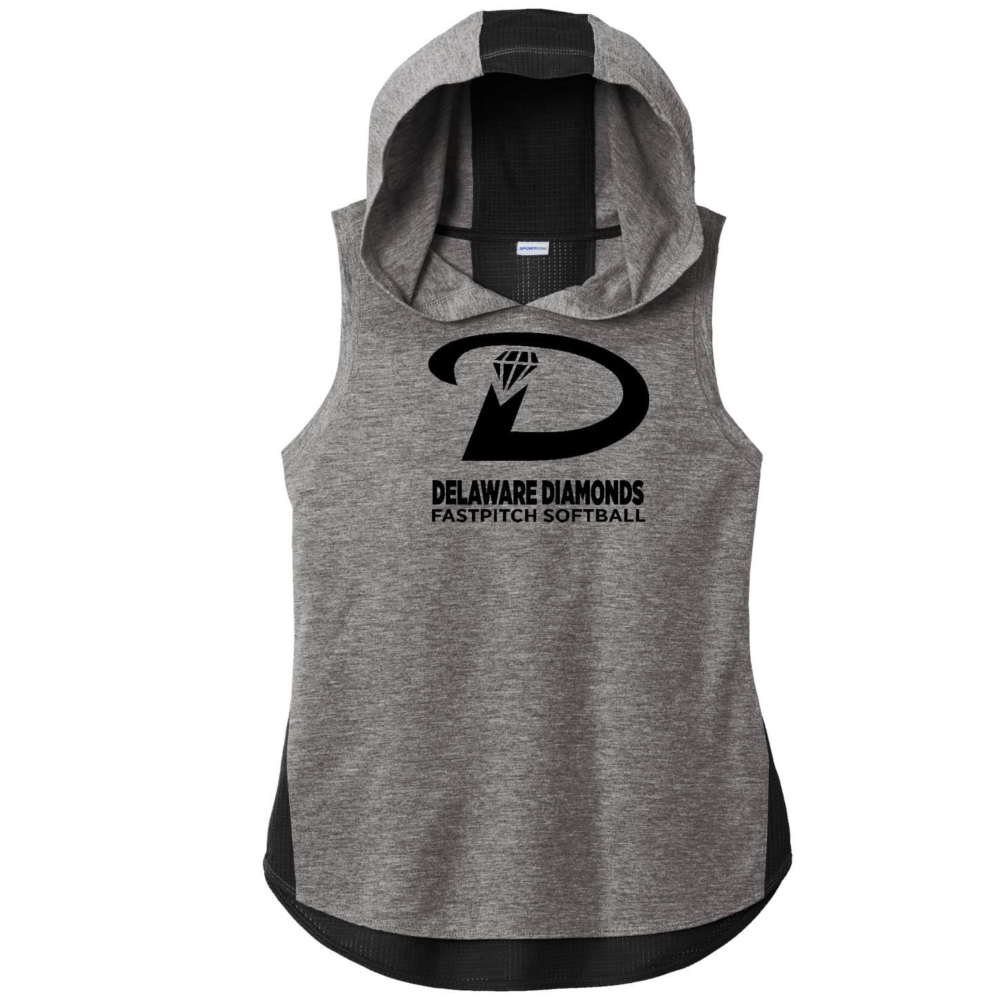Sport-Tek Ladies PosiCharge Tri-Blend Wicking Draft Hoodie Tank