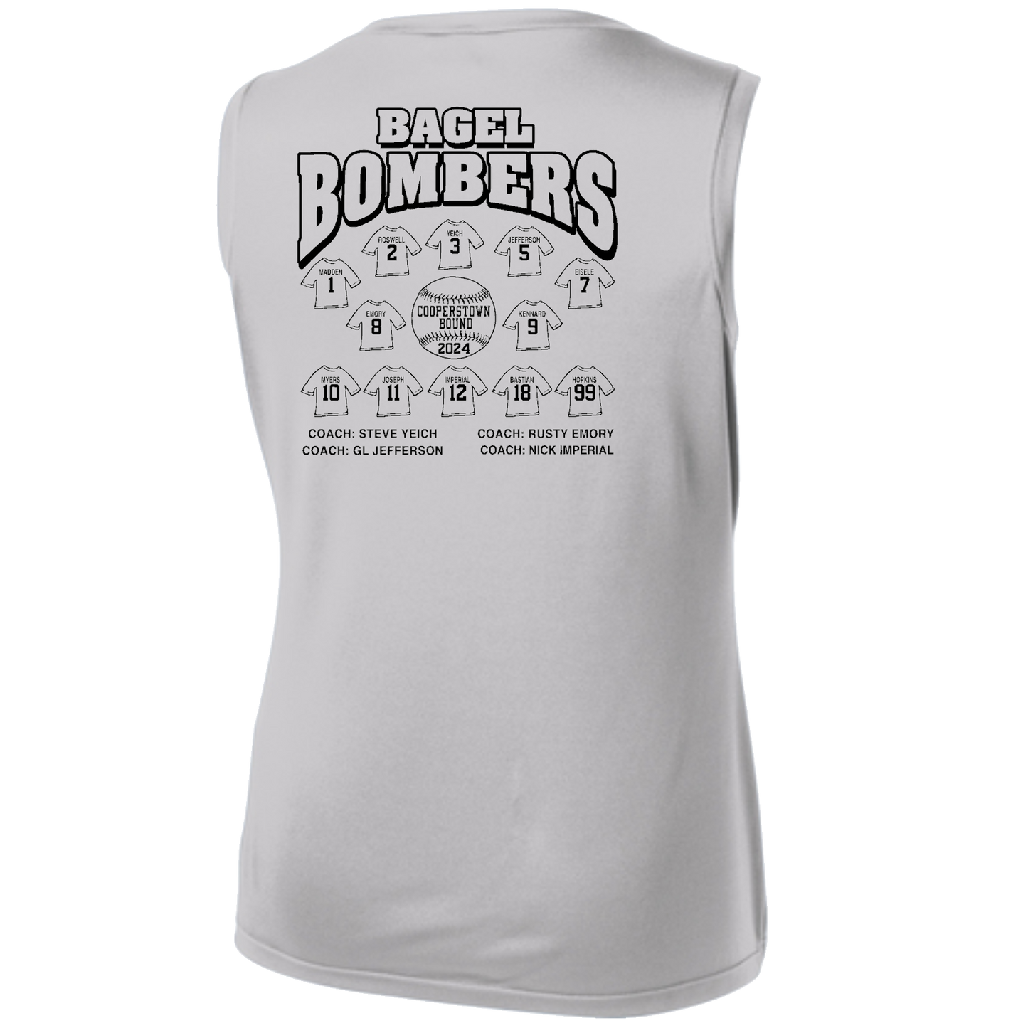 Sport-Tek Ladies Sleeveless Polyester V-Neck Tee