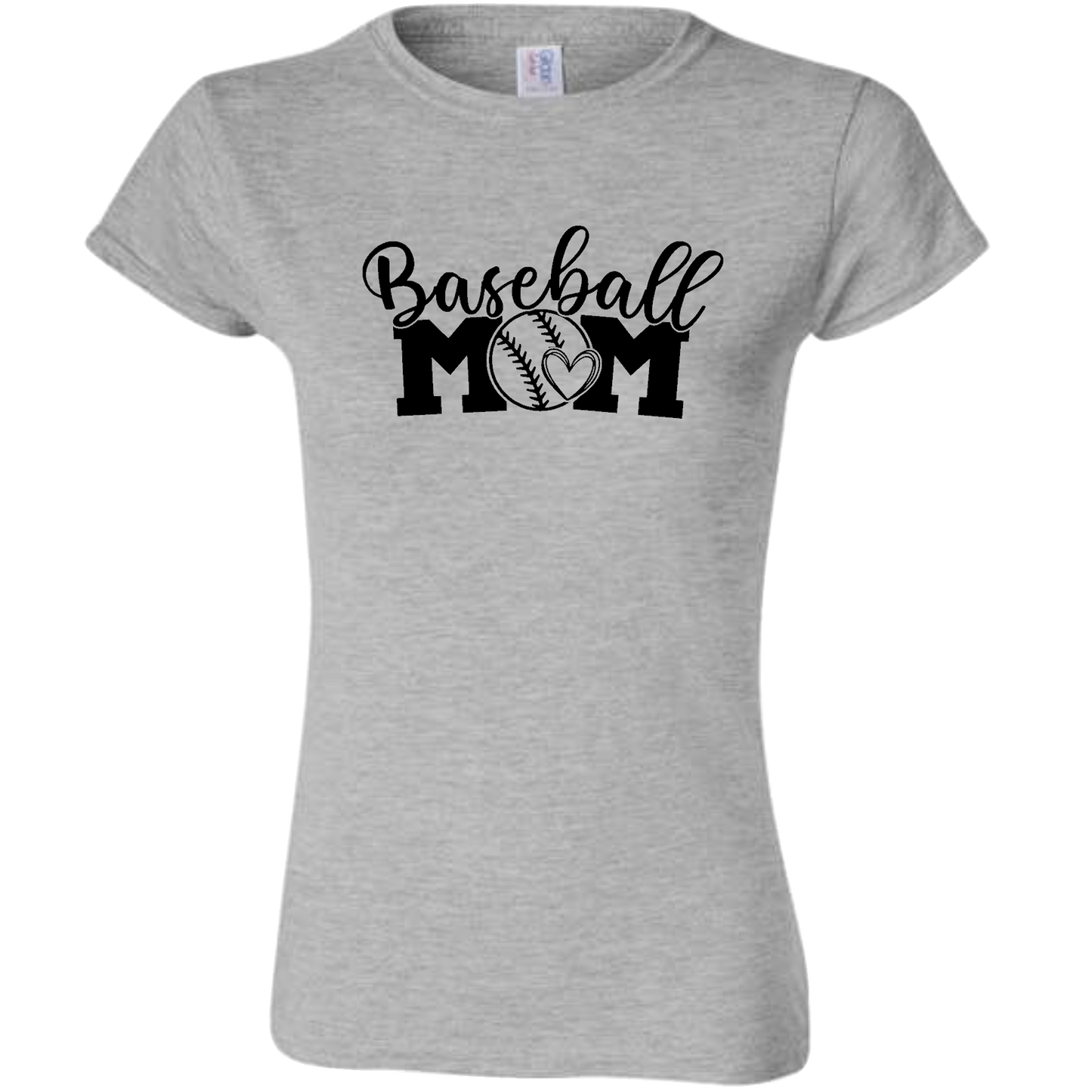 Baseball MOM Short Sleeve Gildan Softstyle Tee