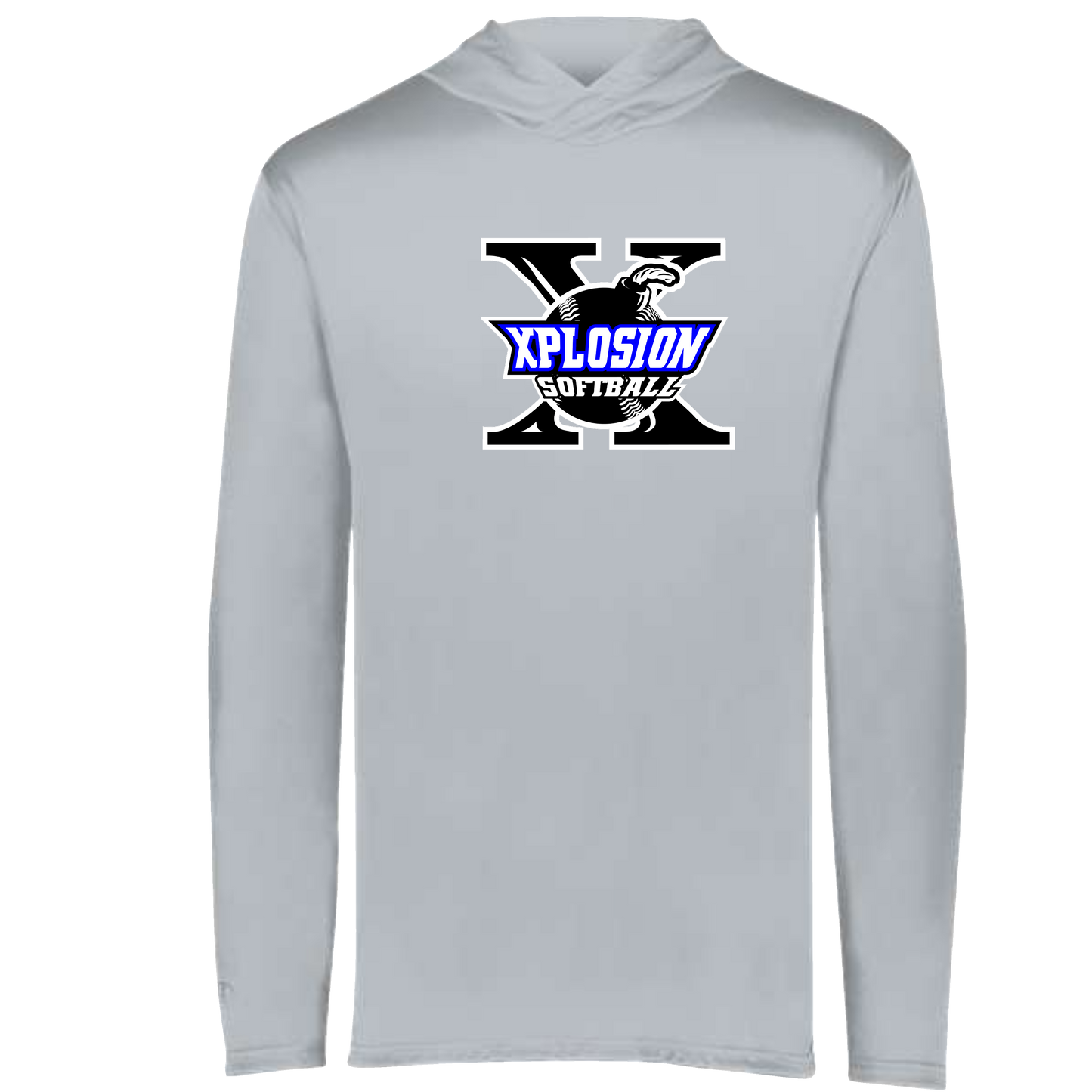 Holloway Youth Momentum Hooded Long Sleeve T-Shirt