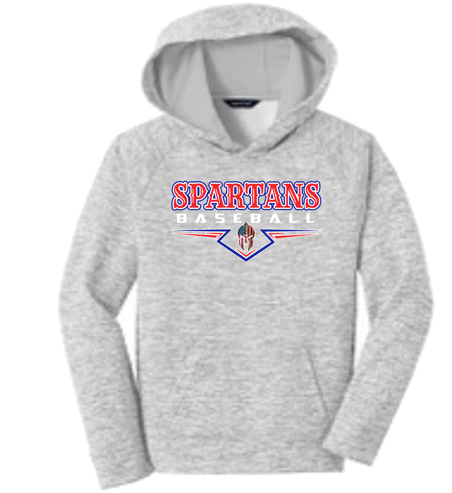 Sport-Tek Youth PosiCharge Electric Heather Fleece Hooded Pullover