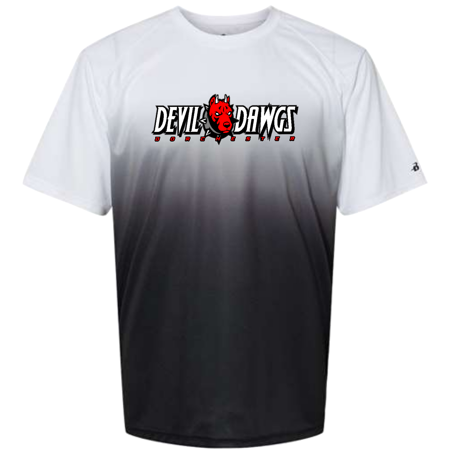 Badger Adult Ombre Polyester SS T-Shirt