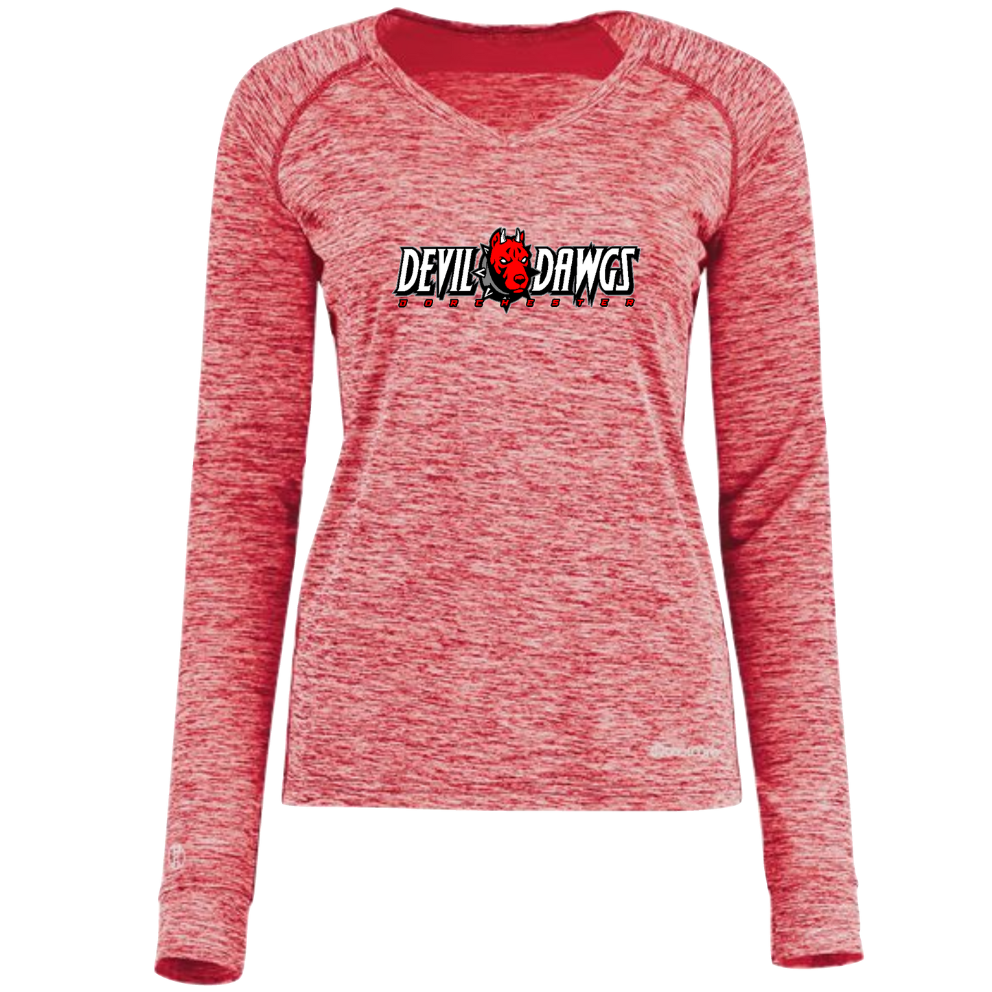 Holloway Women's Electrify CoolCore Long Sleeve V-Neck T-Shirt
