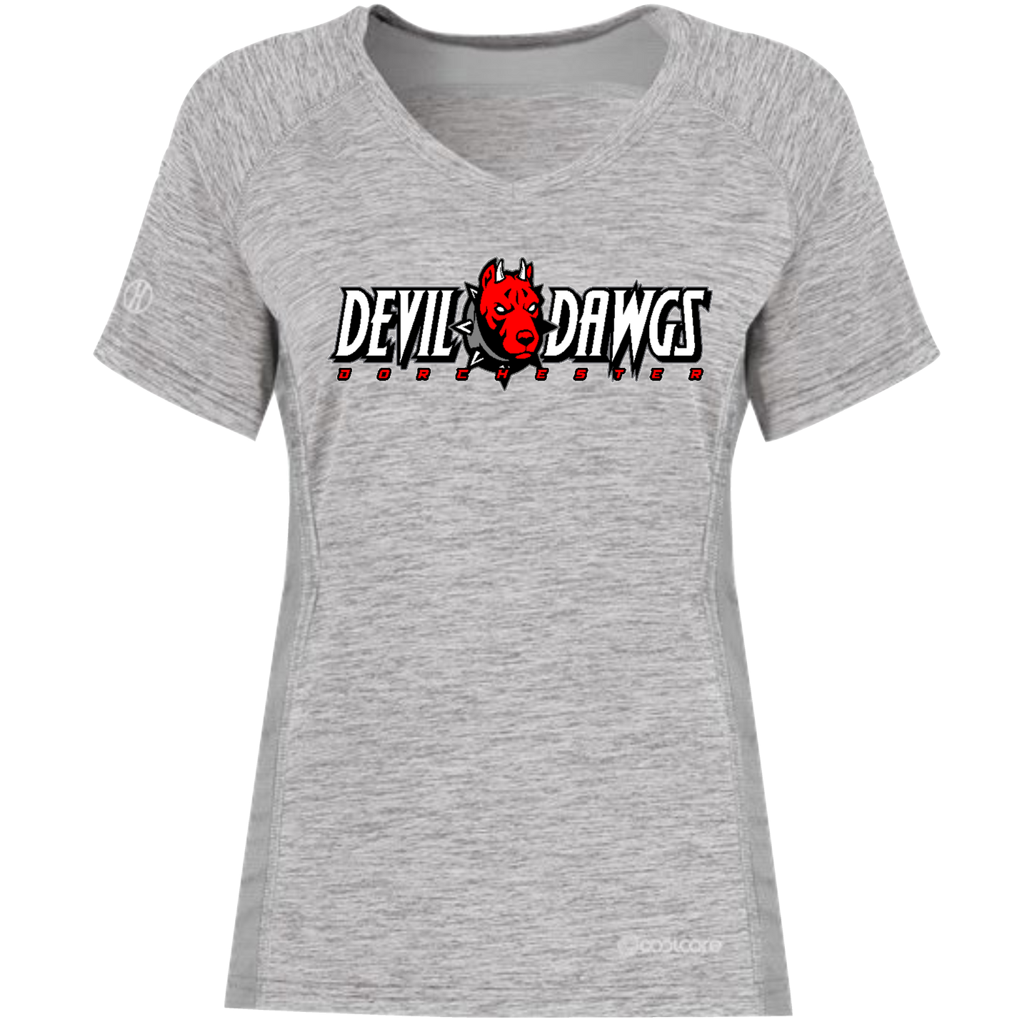 Women's Holloway Electrify CoolCore V-Neck T-Shirt