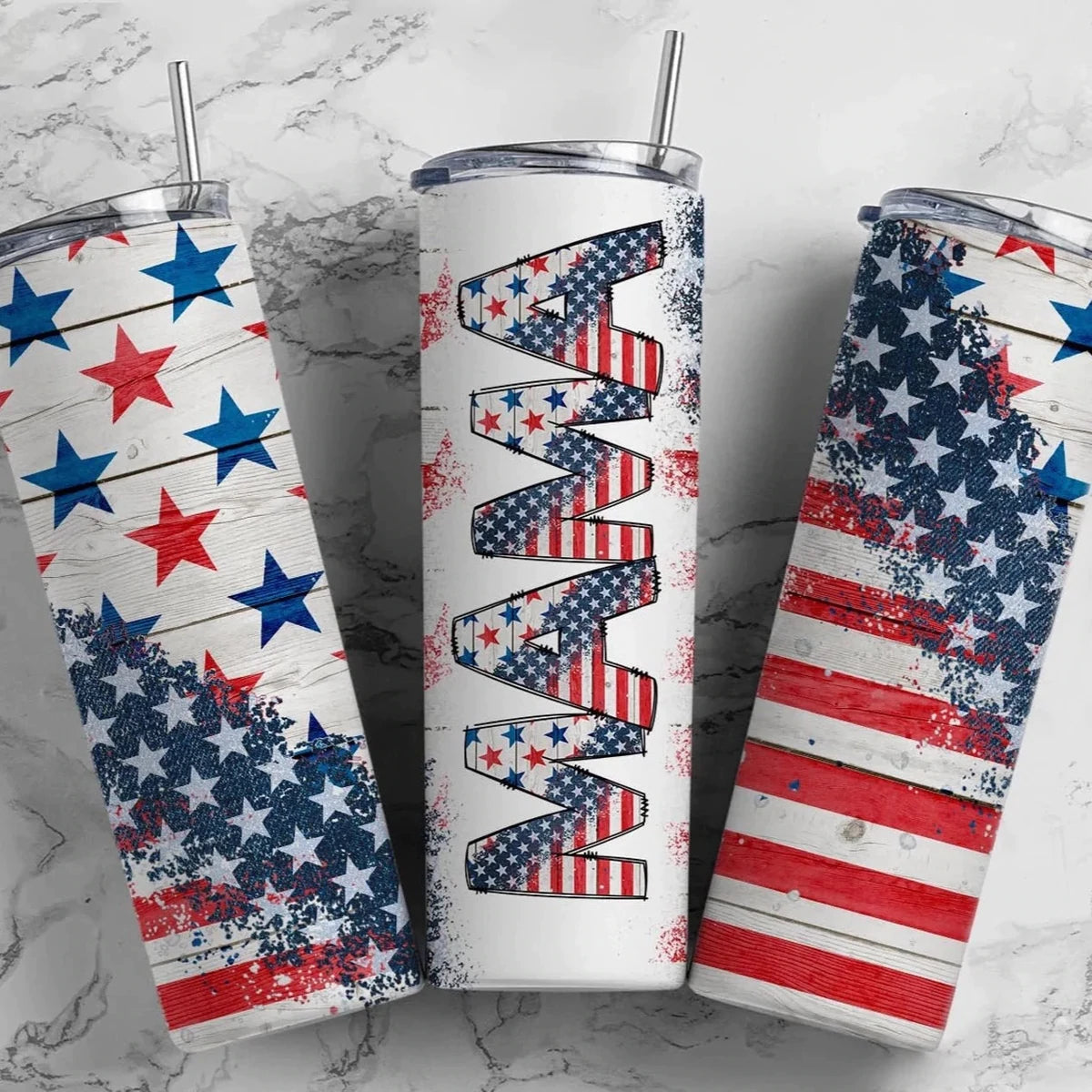 Mama Patriotic 20oz Sublimated Tumbler
