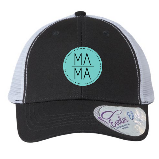 MaMa Leather Patch Hat