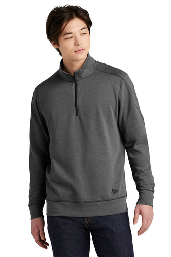 New Era Tri-Blend Fleece 1/4-Zip Pullover