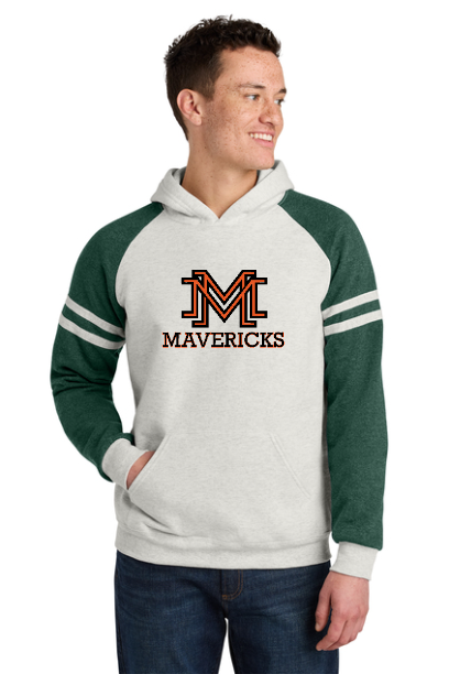 Jerzees Unisex NuBlend Varsity Colorblock Hooded Sweatshirt
