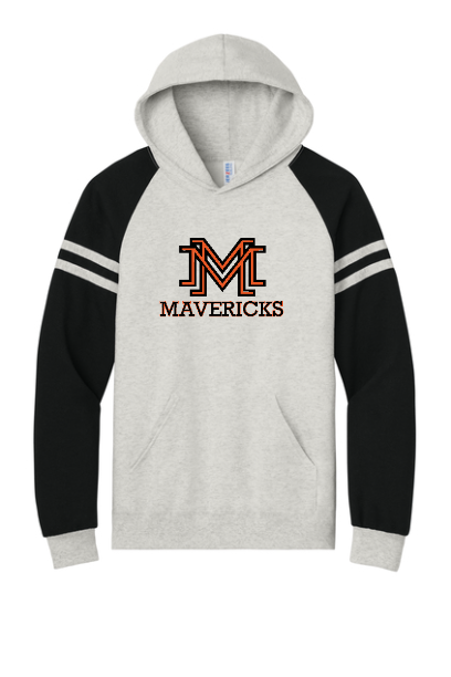 Jerzees Unisex NuBlend Varsity Colorblock Hooded Sweatshirt