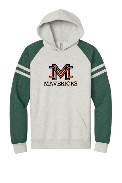 Jerzees Unisex NuBlend Varsity Colorblock Hooded Sweatshirt
