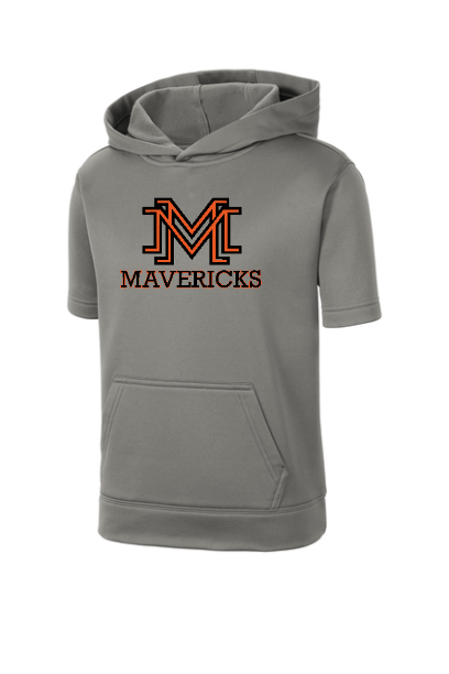 Sport-Tek Youth/Adult Sport-Wick Fleece Short Sleeve Hooded Pullover