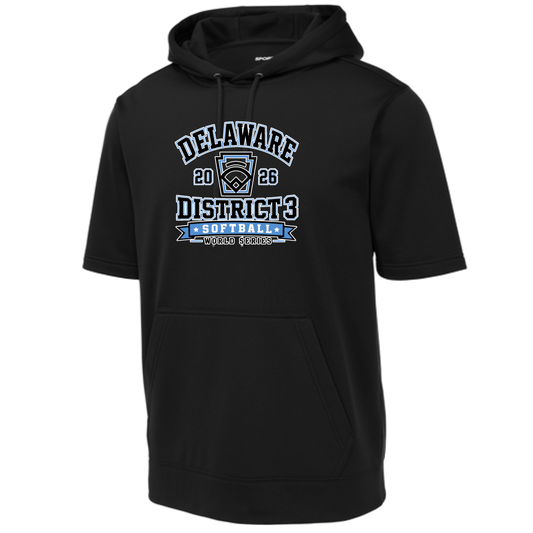 Sport-Tek Sport-Wick Fleece Short Sleeve Hooded Pullover