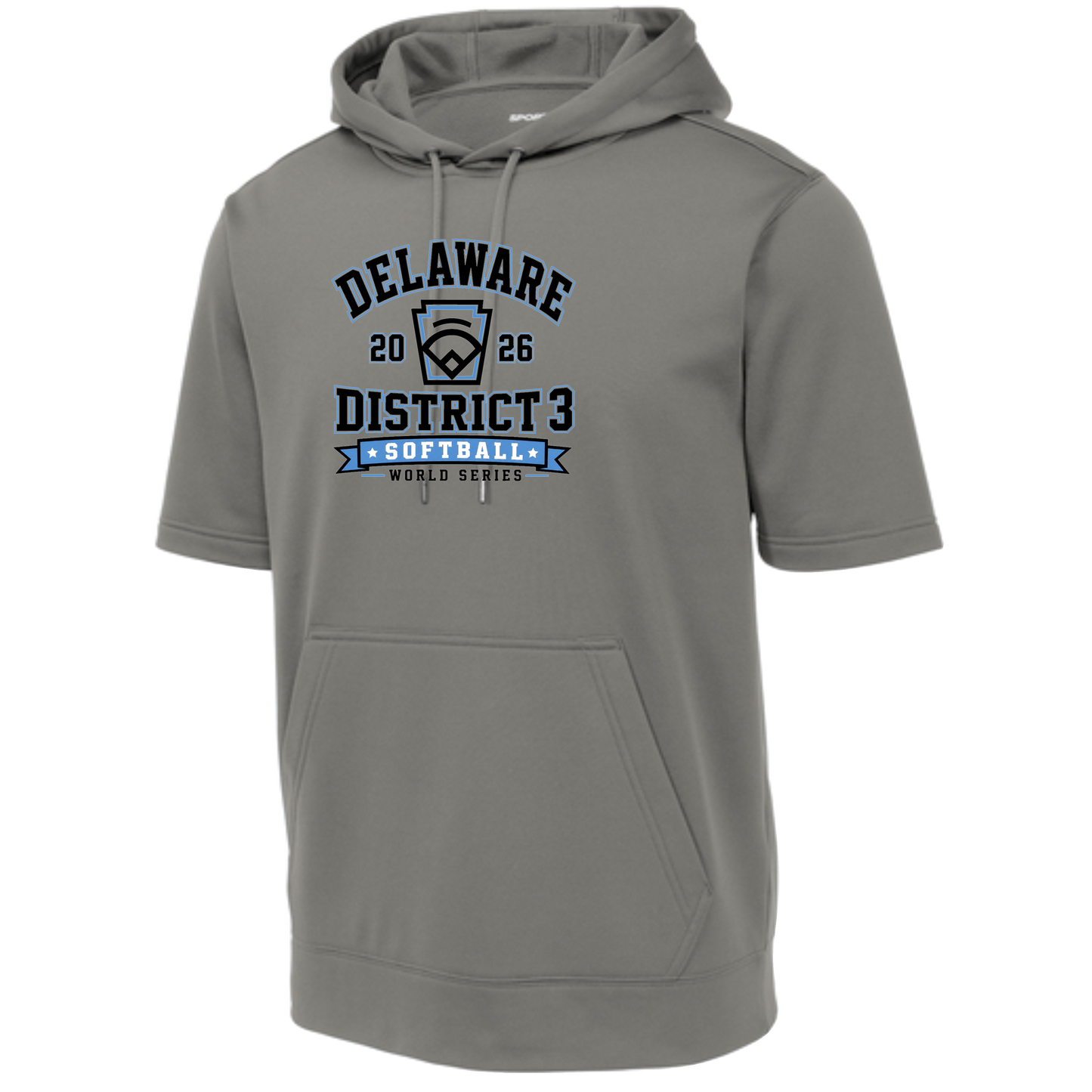 Sport-Tek Sport-Wick Fleece Short Sleeve Hooded Pullover