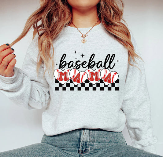 Retro Baseball Mama Design (Choice of Apparel)