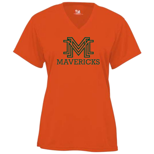 Badger Women’s B-Core Polyester V-Neck T-Shirt