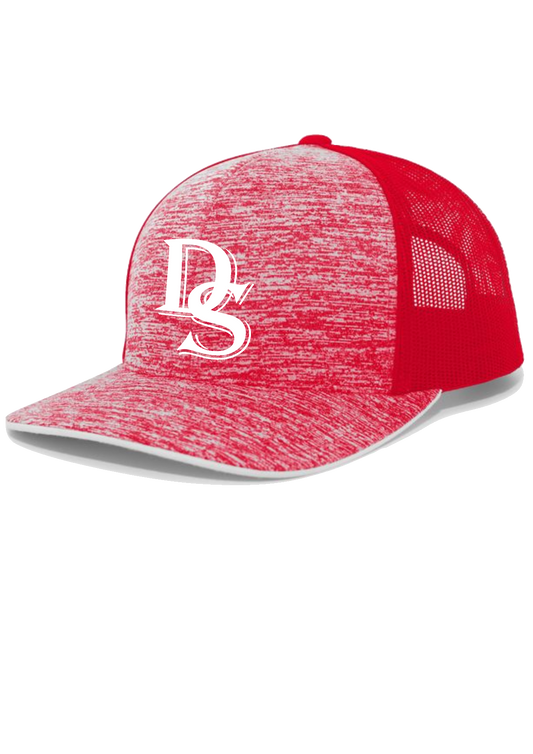 Delaware Spartans AGGRESSIVE HEATHER TRUCKER SNAPBACK CAP