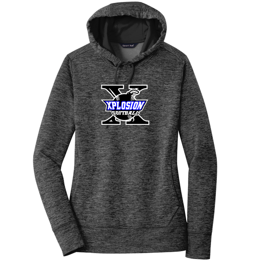 Youth Sport-Tek Electric Heather Fleece Hooded Pullover