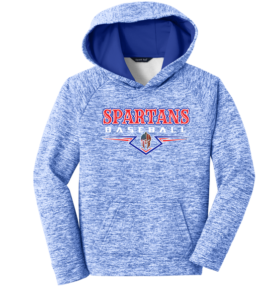 Sport-Tek Youth PosiCharge Electric Heather Fleece Hooded Pullover