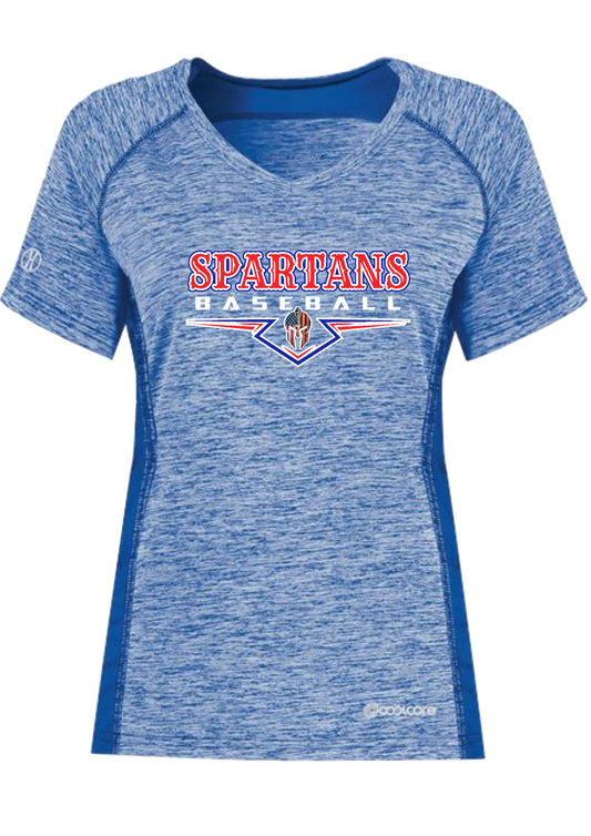 Holloway - Women's Electrify CoolCore V-Neck Polyester T-Shirt