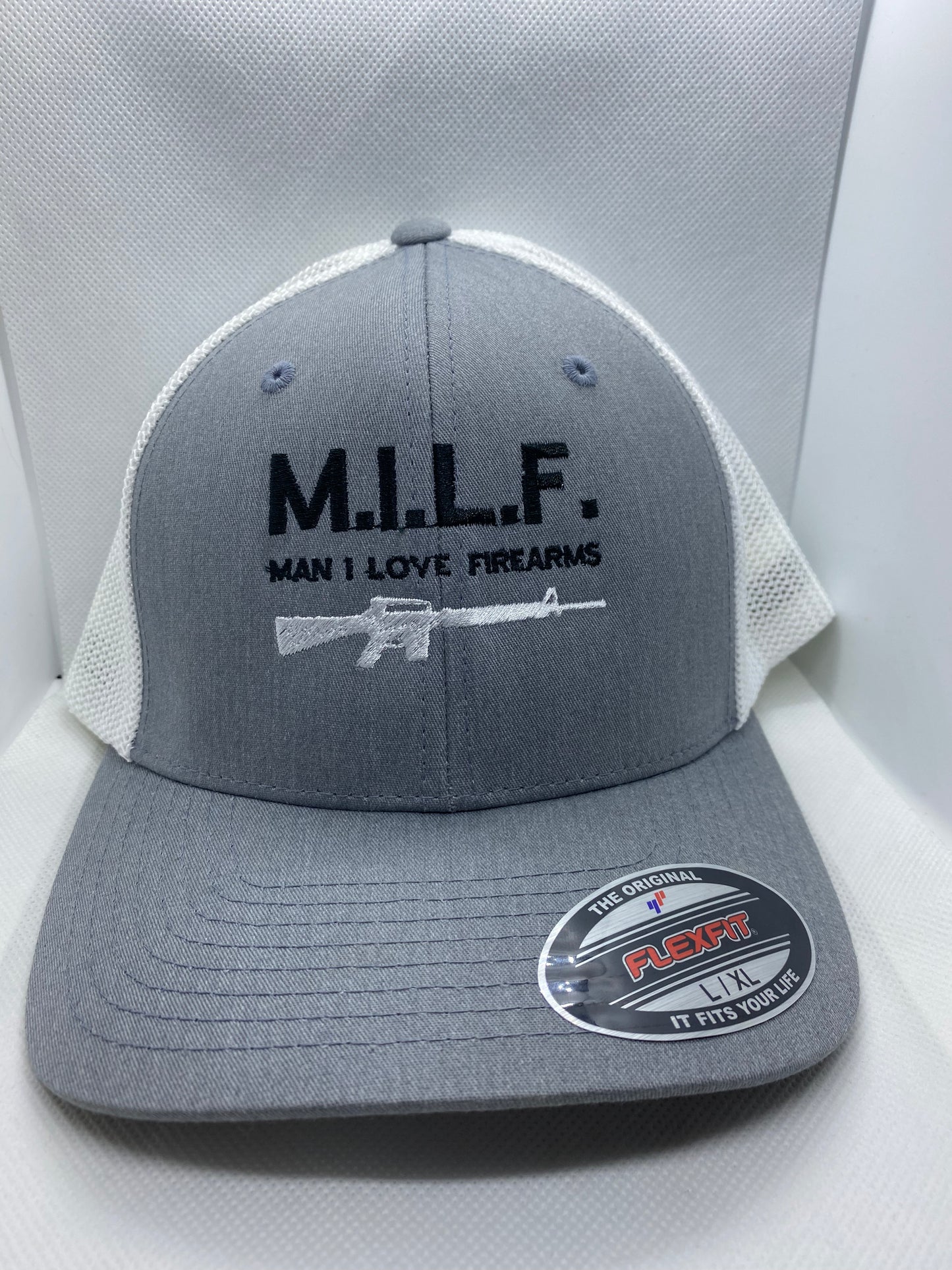 MILF “Man I Like Firearms” Flex Fit Trucker Style Hat