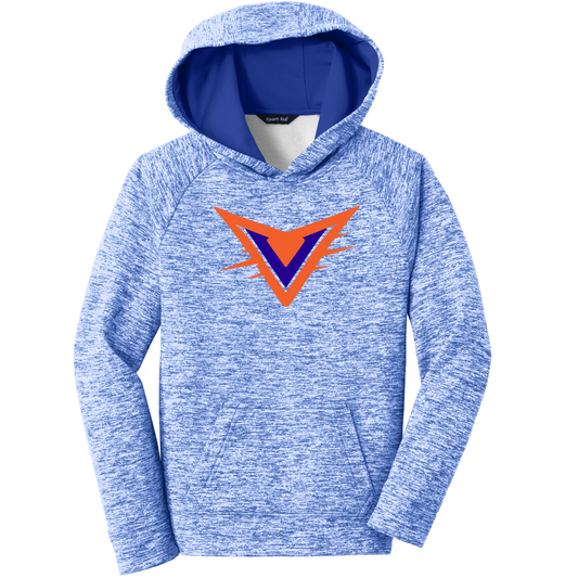 Sport-Tek Youth PosiCharge Electric Heather Fleece Hooded Pullover